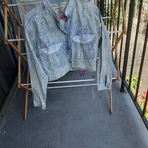 jean look cotton top 1980s